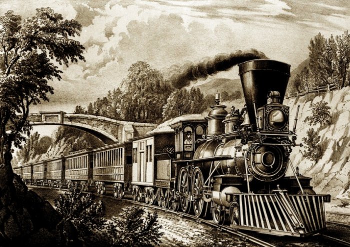 Steam Train Locomotive Train Vintage Railway 